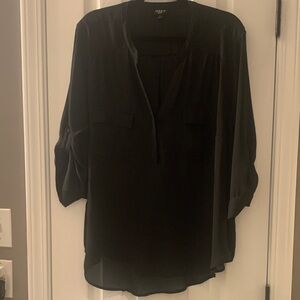 Torrid Women's Black Sheer Blouse